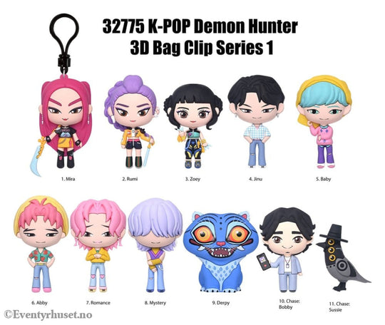 K-Pop Demon Hunter 3D Foam Bag Clips Series 1 Display (24) Fashion & Accessories