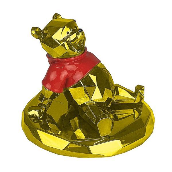 Winnie the Pooh facet. H 9 cm. Disney by Richard Orlinski.