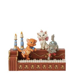Paws at Play (Aristocat Kittens on Piano Figurine) H 12,5 cm.