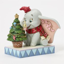 Dumbo with christmas tree H 14 cm. /