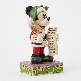 Santa Mickey with list H 19,5 cm. /