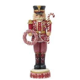 Red & White Toy Soldier Nutcracker. 20,5 cm.