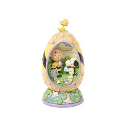 YOU'RE A GOOD EGG, CHARLIE BROWN (SNOOPY & CHARLIE BROWN EGG DIORAMA). 14 CM.