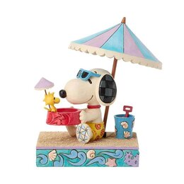 SANDY TOES AND A SUNKISSED NOSE (SNOOPY & WOODSTOCK BEACH FIGURINE) 16,5 CM.