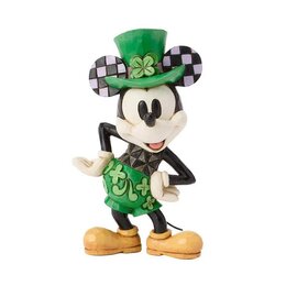 MICKEY ST PATRICKS FIGURINE, 10 CM
