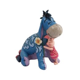 EEYORE & PIGLET HUG FIGURINE, 11,5 CM