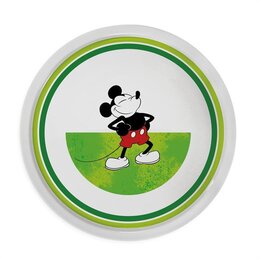 PIZZA PLATE MICKEY I AMGREEN. DIA. 31