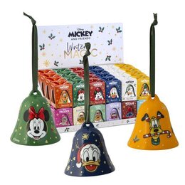 CHRISTMAS BELL, WINTER MAGIC. POLY. 12 ASS. 6,5 CM. 48 PC. IN DISPLAY