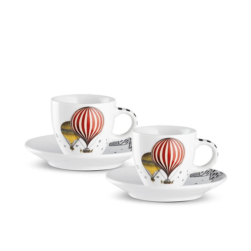 COFFEE CUP 2 PC. SET. WHITE. GIRAMONDO 80 ML.