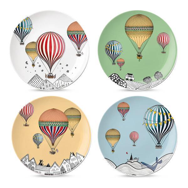 DESSERT PLATES 4 PC. SET. GIRAMONDO. Ø= 19 CM.
