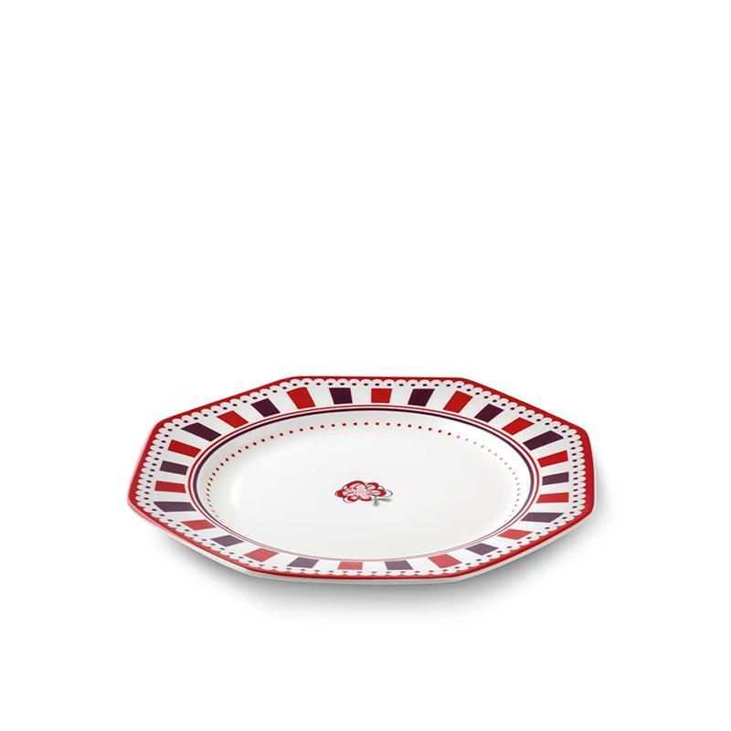 PLATE, BURGUNDY. NOTTING HILL. 20 CM.