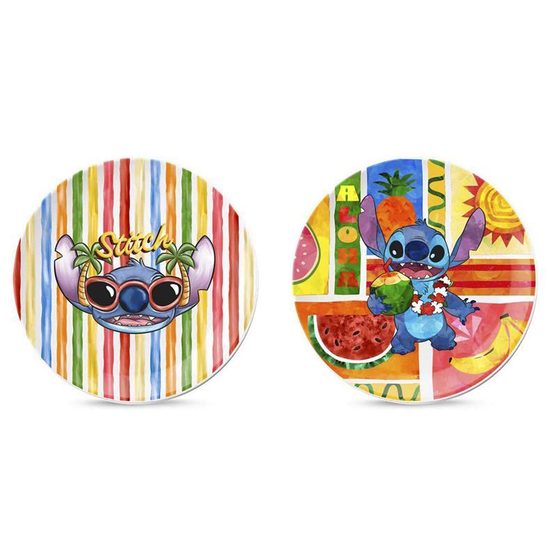 DESSERT PLATE STITCH ALOHA. 2 PC. 19 CM.