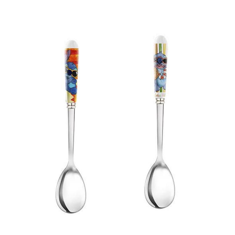 TEA SPOON STITCH ALOHA. 2 PC.
