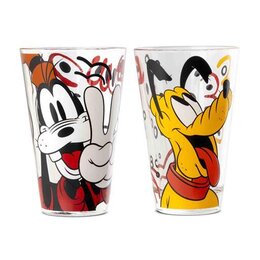 GLASS GOOFY & PLUTO SET 2 PCS. ML. 310