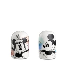 SALT AND PEPPER, MICKEY MOUSE "LIGHT BLUE" & MINNIE MOUSE "PINK" ENJOY. 2 PC. SET