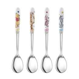 TEA SPOON 4 PC. WINNIE/PIGLET/TIGGER/EEYORE 100 YEARS BIRTHDAY