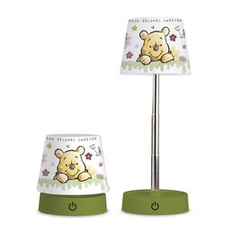 LAMP WINNIE THE POOH, GREEN. 11 CM. LED 100 YEARS BIRTHDAY