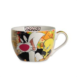 BREAKFAST CUP SYLVESTER & TWEETY ML. 480 LOONEY TUNES