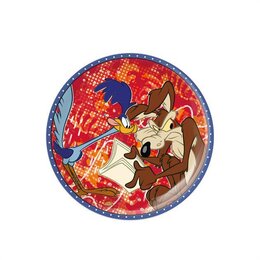 DESSERT PLATE WILE E. COYOTE & THE ROAD RUNNER Ø = 19 CM. LOONEY TUNES