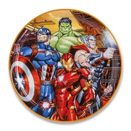 SERVING PLATE, AVENGERS Ø = 31 CM. MARVEL