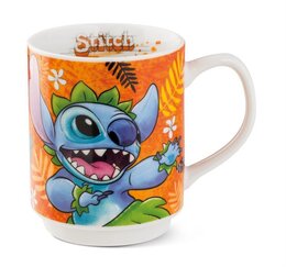 STACKABLE MUG STITCH, ORANGE ML. 350