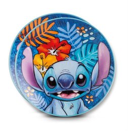 DESSERT PLATE STITCH, BLUE Ø= 19 CM. (2 STK. I ET SÆT)