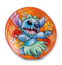 DESSERT PLATE STITCH, ORANGE Ø= 19 CM. (2 STK. I ET SÆT)