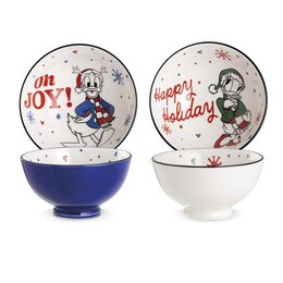 SMALL BOWL DONALD DUCK & DAISY DUCK 2 PC. SET. ML. 300