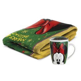 PLAID (130X160 CM.) + INFUSION CUP (ML. 430) MINNIE MOUSE SET