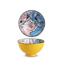 SMALL BOWL STITCH & ANGEL, YELLOW. 300 ML.