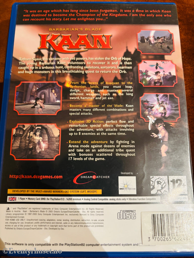 KAAN: Barbarian's Blade. PS2.