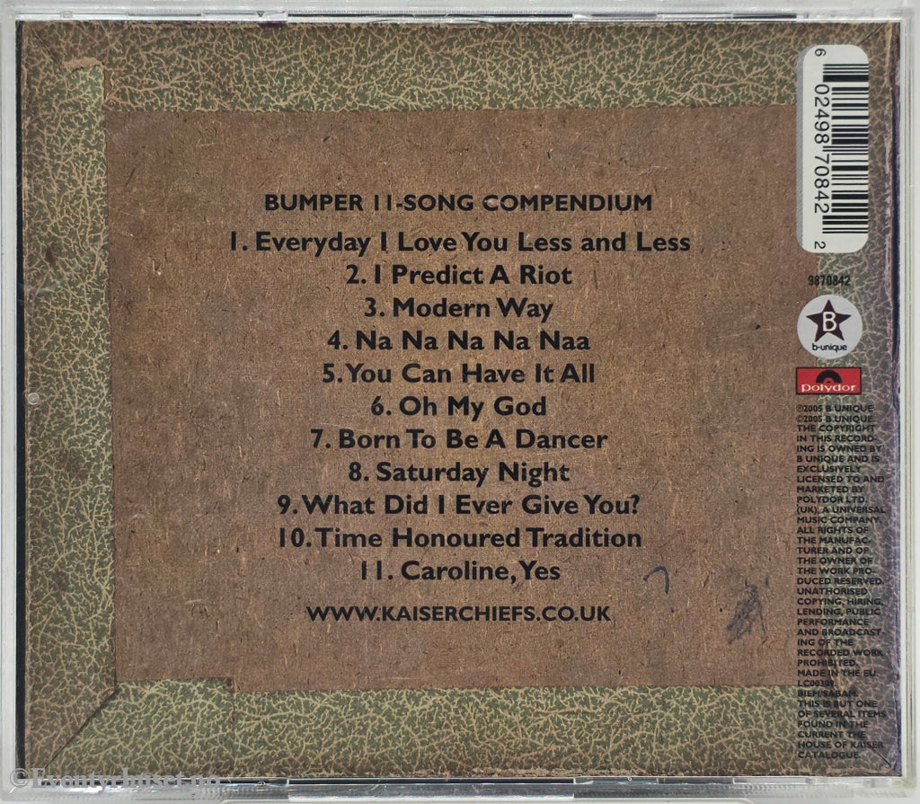 Kaiser Chiefs. 2005. Employment. CD.
