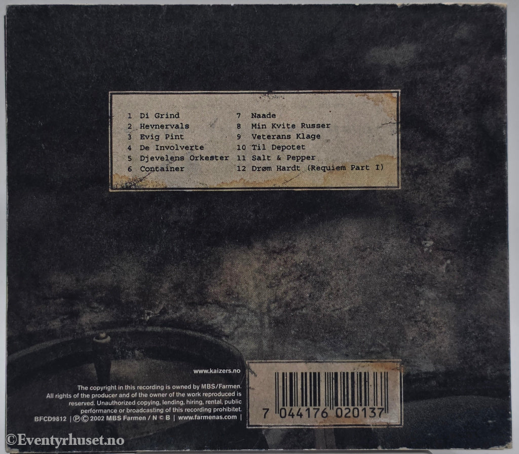 Kaizers Orchestra. 2003. Evig Pint. CD.