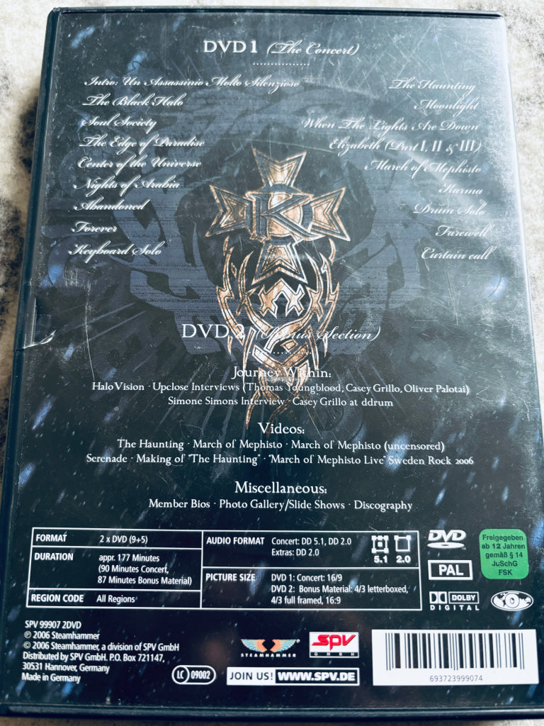Kamelot: One Cold Winter's Night. DVD.