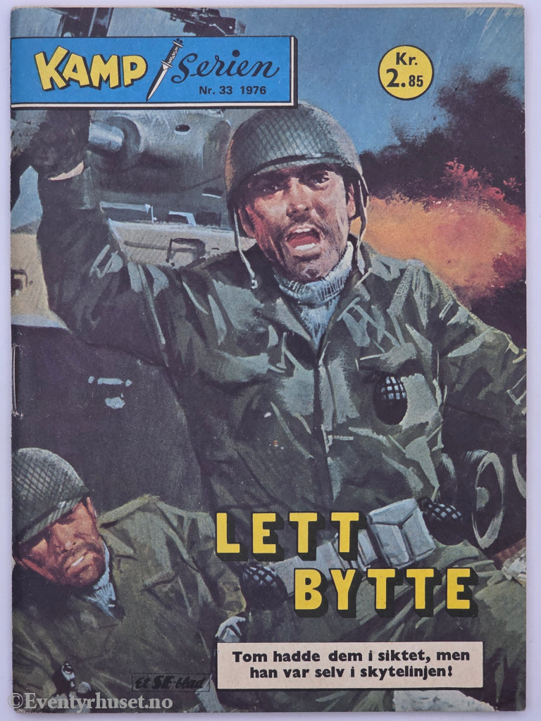 Kamp-serien, nr. 33 1976. Lett bytte. Hefte.