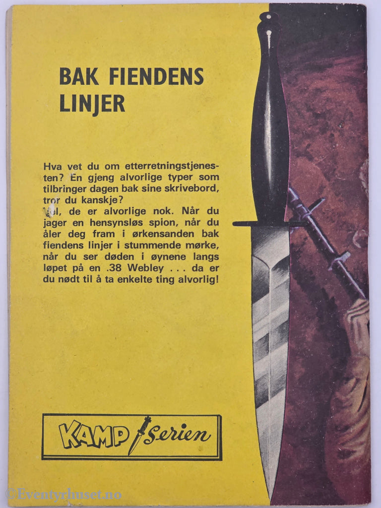 Kamp-serien, nr. 51 1975. Bak fiendens linjer. Hefte.