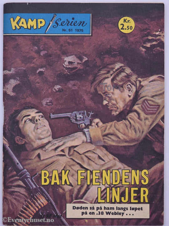Kamp-serien, nr. 51 1975. Bak fiendens linjer. Hefte.