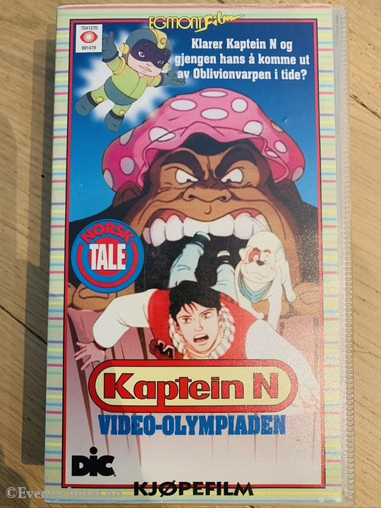 Kaptein Nintendo 2. Video-Olympiaden. 1989. Vhs. Vhs