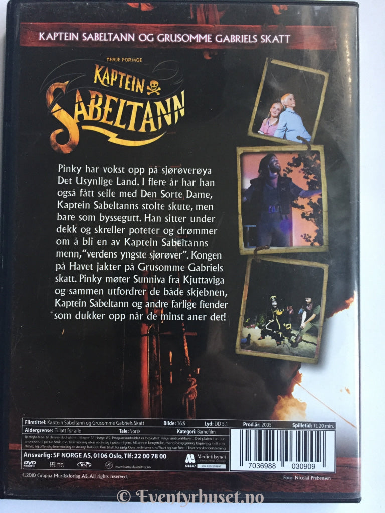 Kaptein Sabeltann Og Grusomme Gabriels Skatt. Dvd. Dvd