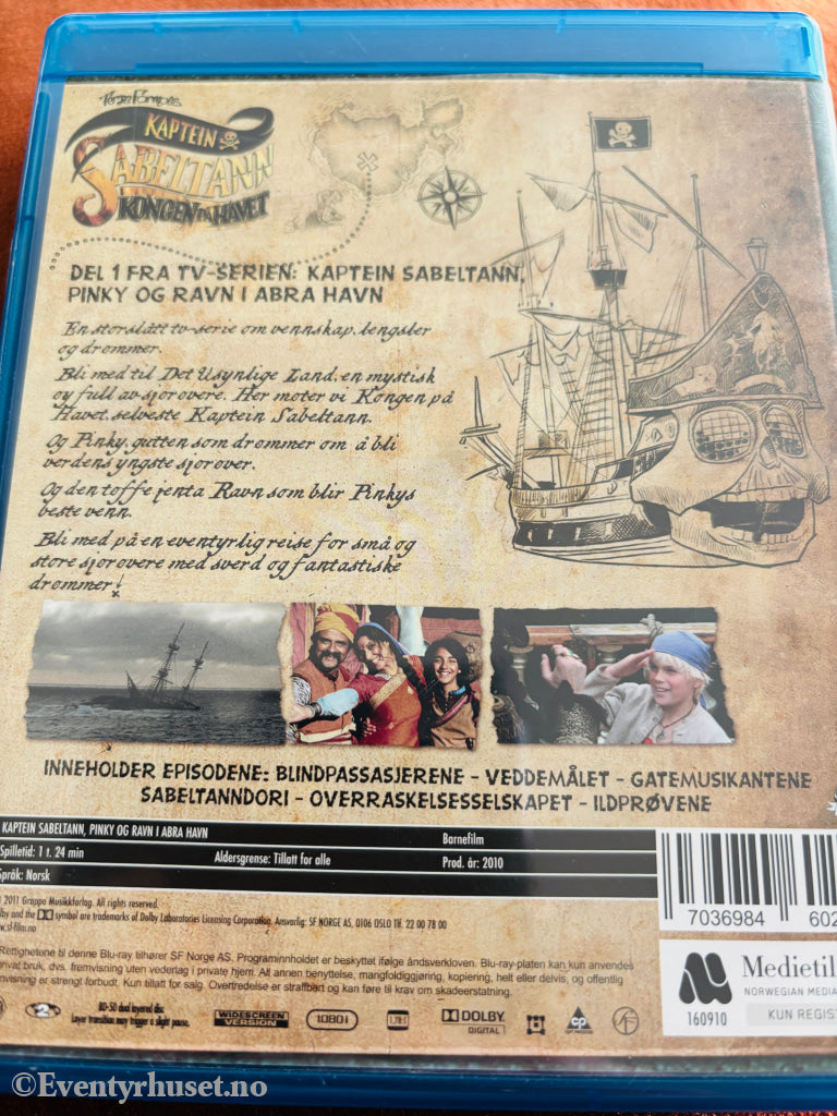 Kaptein Sabeltann og Ravn i Abra Havn. Blu-ray Disc.
