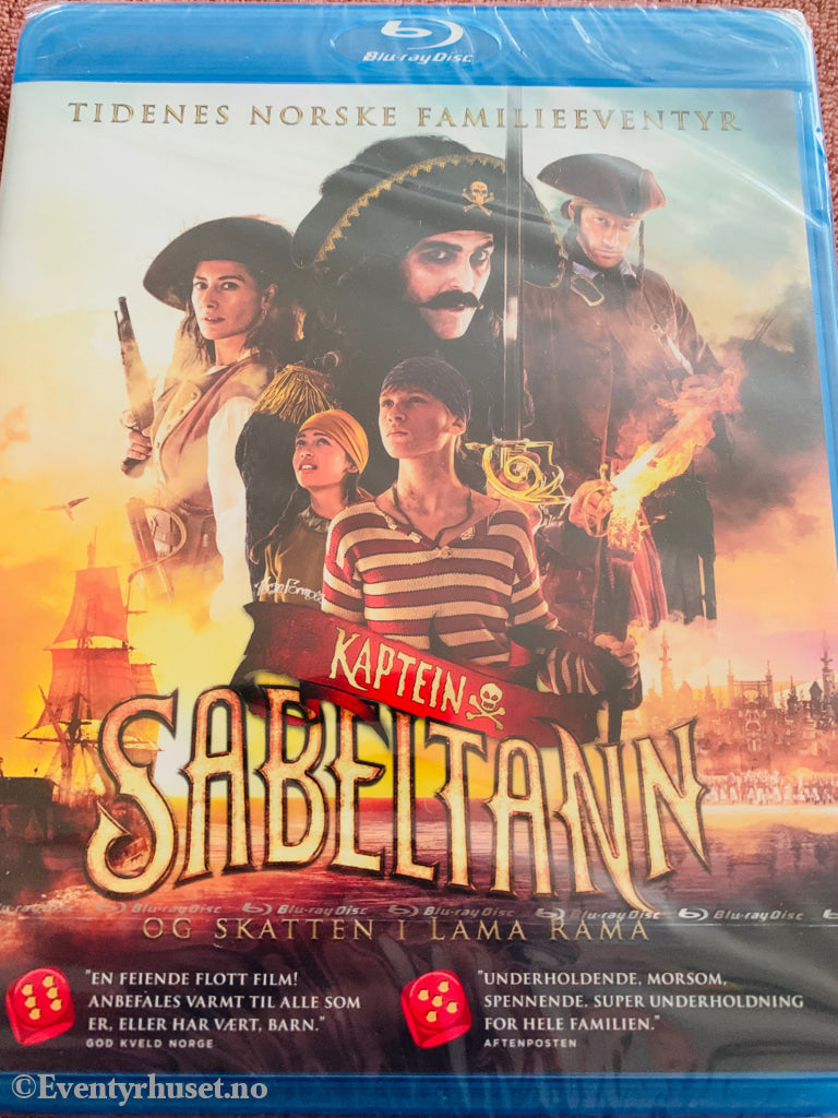 Kaptein Sabeltann og Skatten i Lama Rama. Blu-ray. Ny i plast!