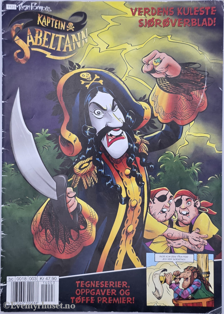 Kaptein Sabeltann. Tegneserieblad.