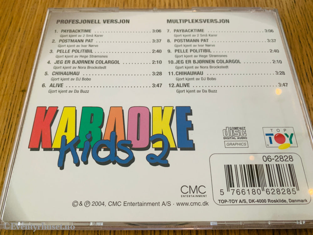 Karaoke Kids 2. Musikk-CD for barn.