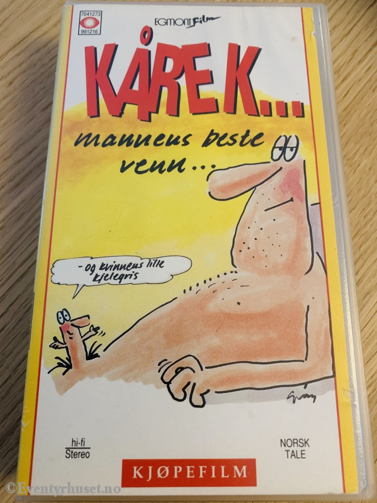 Kåre K. 1990. Mannens Beste Venn. Vhs. Vhs