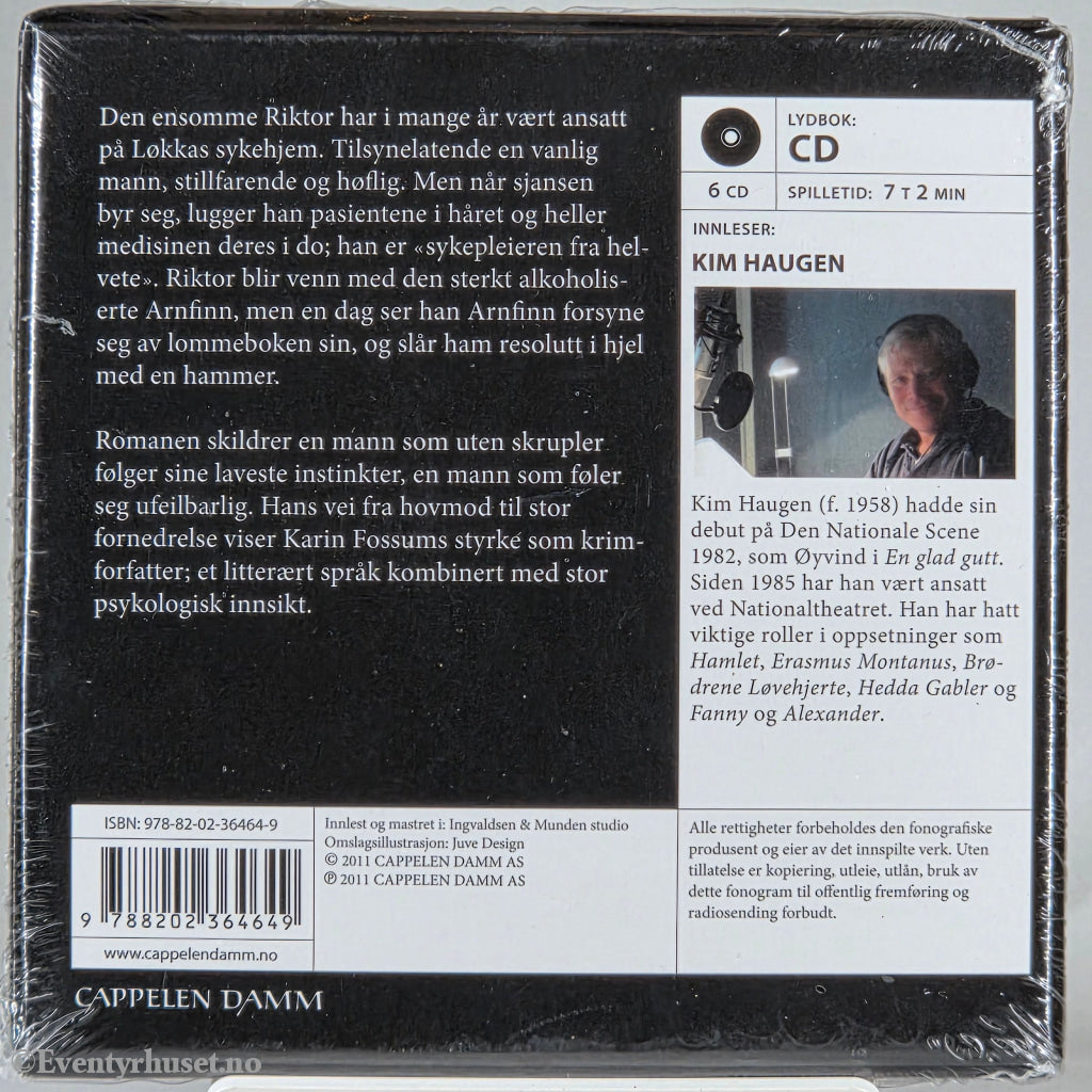 Karin Fossum (2011). Jeg kan se i mørket. Lydbok på CD. Ny i plast!