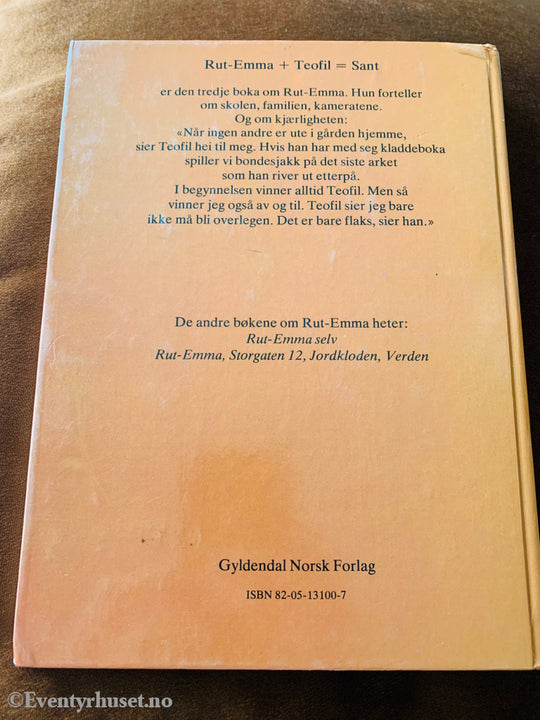 Karin Stjernholm Ræder. 1979/81. Rut-Emma + Teofil = Sant. Fortelling