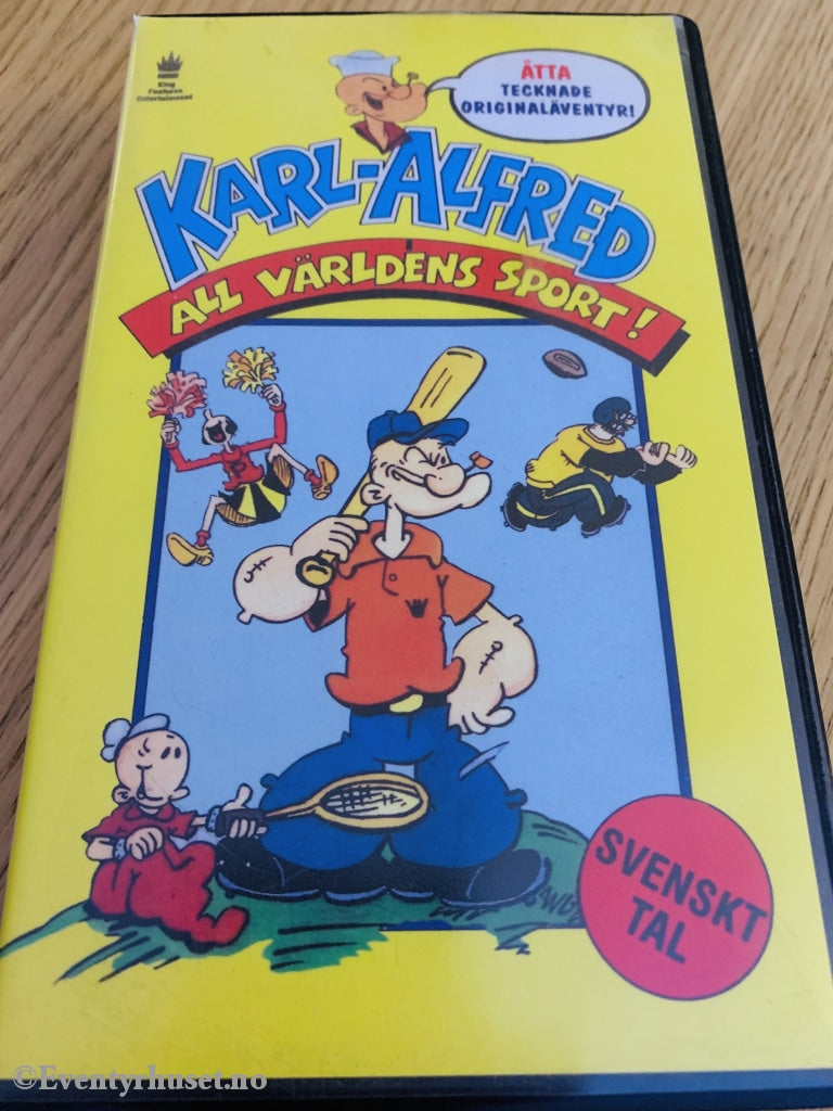 Karl Alfred - All Värdens Sport (Skippern). 1990. Vhs Svensk Tale.