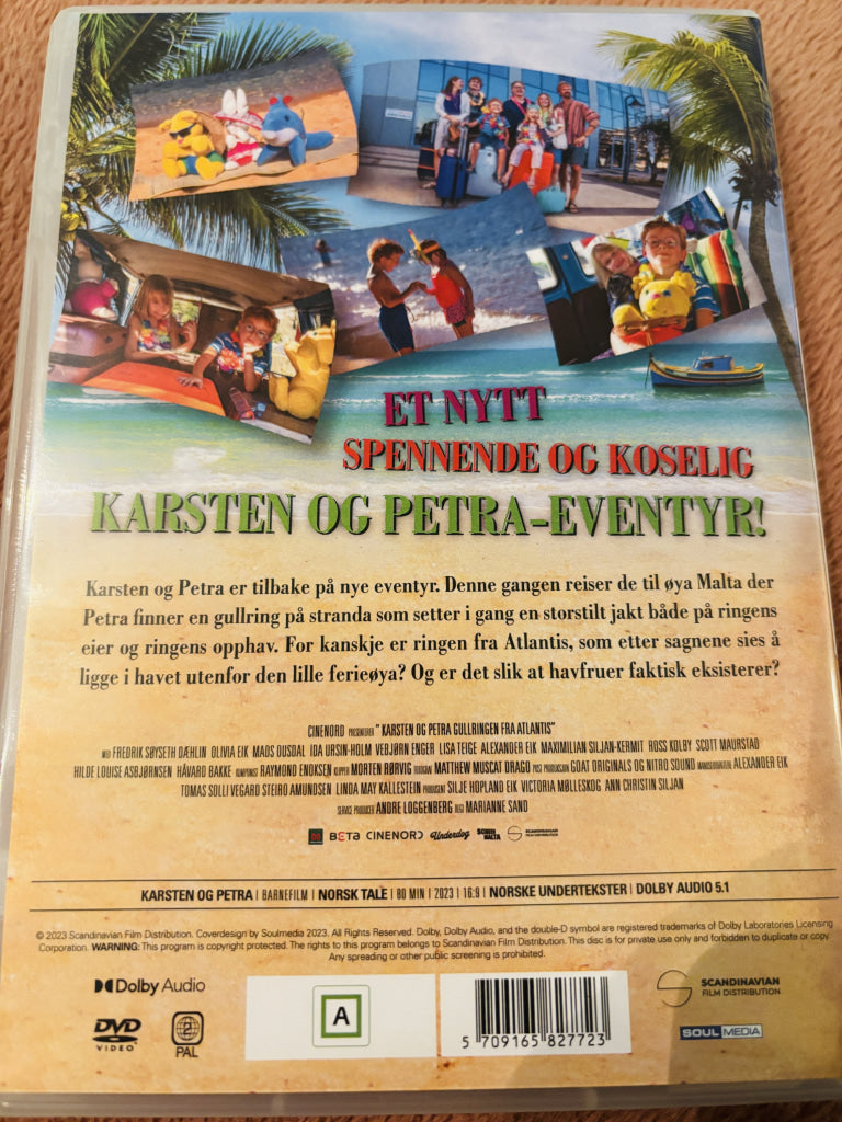Karsten og Petra: Gullringen fra Atlantis. DVD.