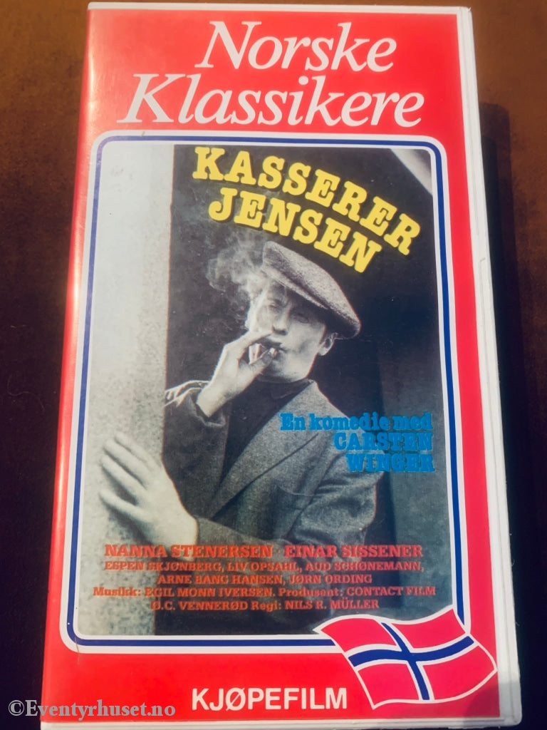 Kasserer Jensen (Norske Klassikere). 1954. Vhs. Vhs