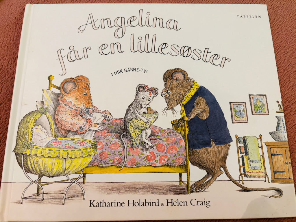 Katharine Holabird & Helen Craig – Angelina får en lillesøster. Bok.